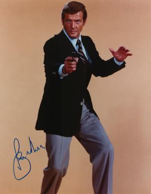 Lot #856 Roger Moore Signed Photograph