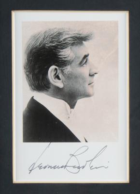 Lot #598 Leonard Bernstein Signed Photograph - Image 1