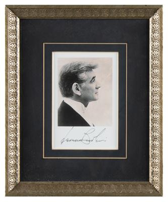 Lot #598 Leonard Bernstein Signed Photograph - Image 2