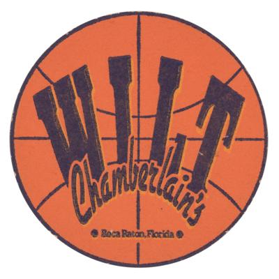 Lot #921 Wilt Chamberlain Signed Drink Coaster - Image 2