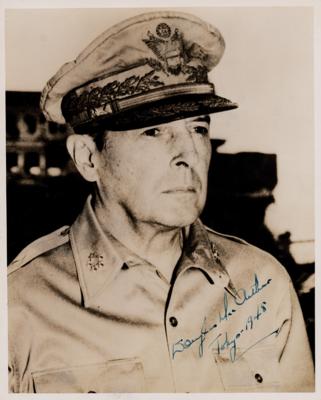 Lot #267 Douglas MacArthur Signed Photograph