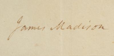 Lot #86 James Madison and James Monroe Document Signed - Image 2