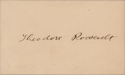 Lot #18 Theodore Roosevelt Signature