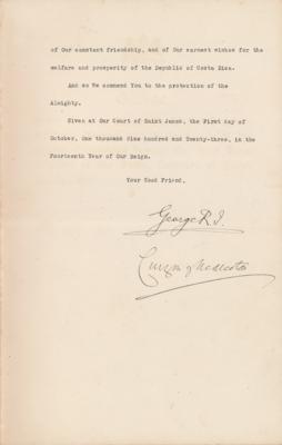 Lot #204 King George V Typed Letter Signed - Image 2