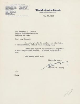 Lot #210 March on Washington: Stephen M. Young Typed Letter Signed