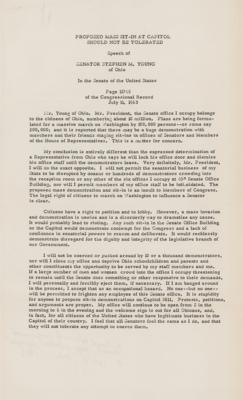 Lot #210 March on Washington: Stephen M. Young Typed Letter Signed - Image 2