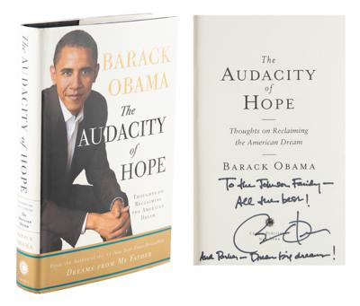 Lot #92 Barack Obama Signed Book