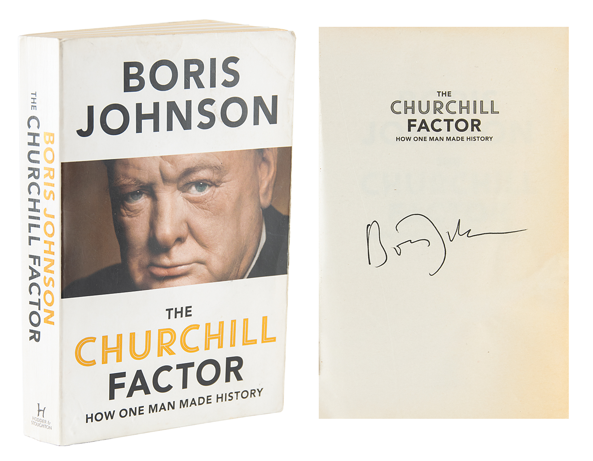 Lot #188 Boris Johnson Signed Book