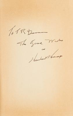 Lot #74 Herbert Hoover Signed Book - Image 2