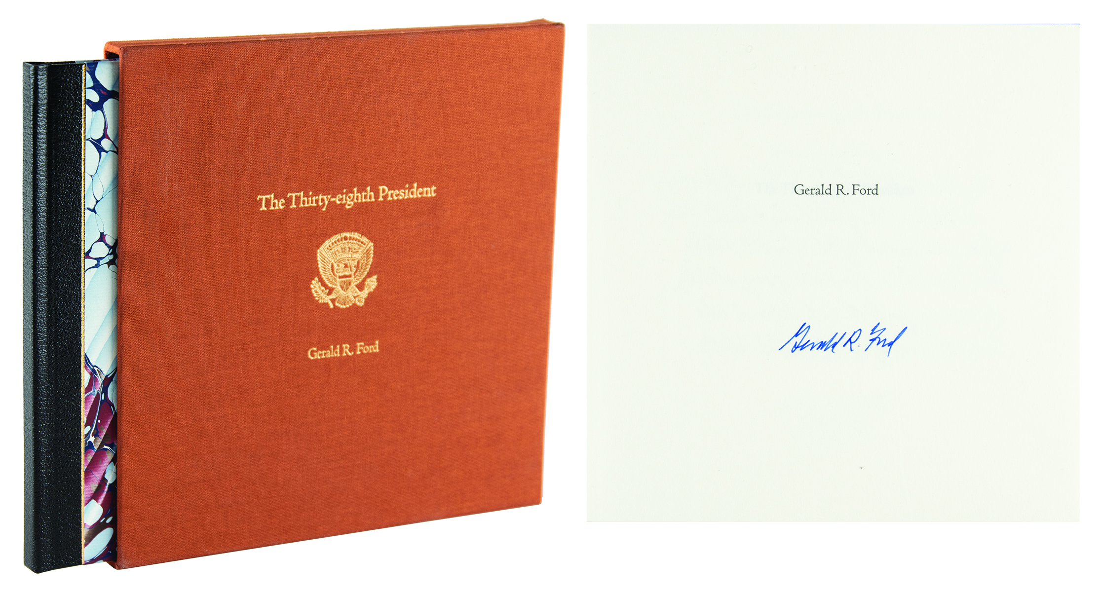 Lot #64 Gerald Ford Signed Book - Image 1