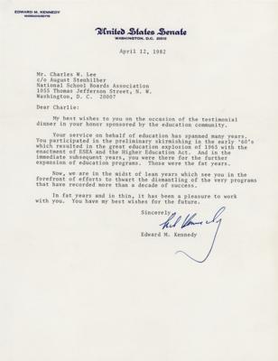 Lot #191 Ted Kennedy Typed Letter Signed