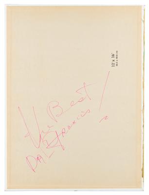 Lot #563 Miles Davis Signed Original Artwork - Image 2