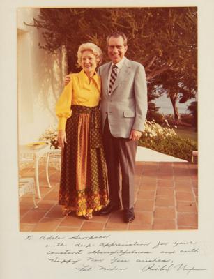 Lot #91 Richard and Pat Nixon Signed Photograph