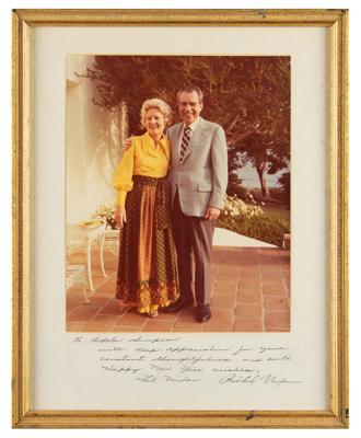 Lot #91 Richard and Pat Nixon Signed Photograph - Image 2