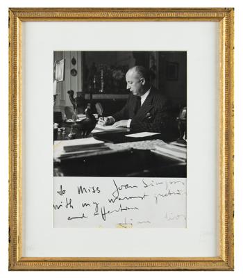 Lot #364 Christian Dior Signed Photograph - Image 2