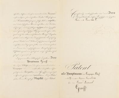 Lot #189 Kaiser Wilhelm I Document Signed