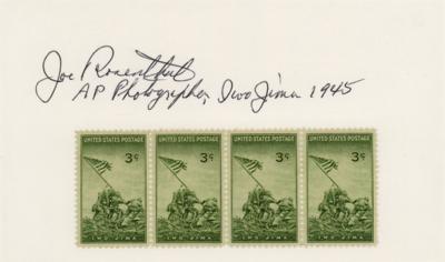 Lot #278 Iwo Jima: Joe Rosenthal Signature