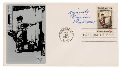 Lot #395 Norman Rockwell Signed First Day Cover