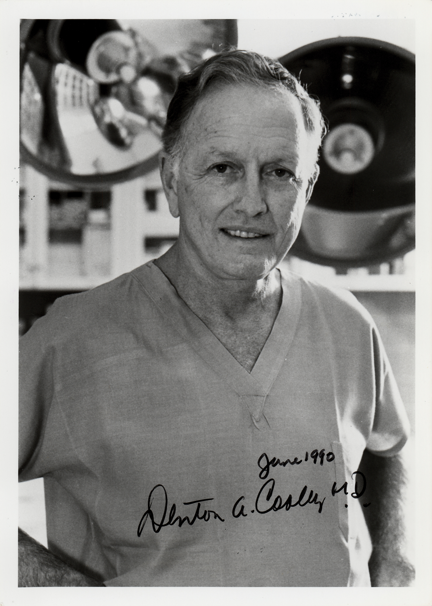 Lot #160 Denton Cooley Signed Photograph