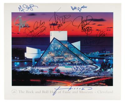 Lot #719 Rock an Rock Hall of Fame Signed Poster
