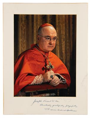 Lot #238 Francis Cardinal Spellman Oversized Signed Photograph