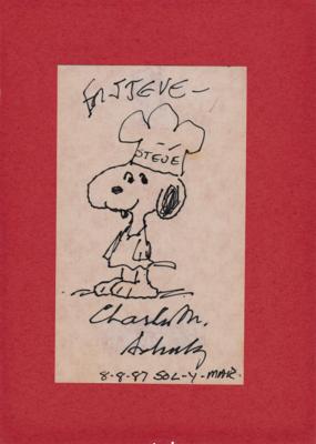 Lot #405 Charles Schulz Original Sketch of Snoopy - Image 2