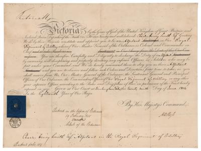 Lot #227 Queen Victoria Document Signed (1854)