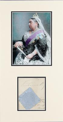 Lot #228 Queen Victoria Signature