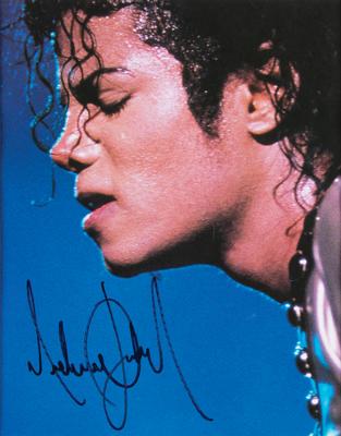 Lot #728 Michael Jackson Signed Photograph
