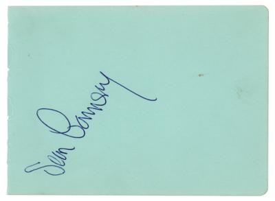 Lot #801 Sean Connery Signature