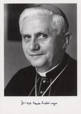 Lot #219 Pope Benedict XVI Signed Photograph