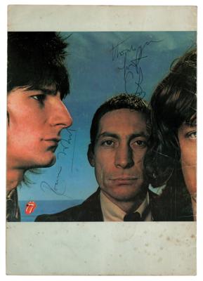 Lot #587 Rolling Stones Signed 1976 European Tour Program - Image 2