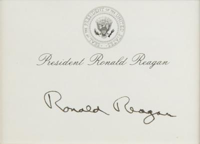 Lot #94 Ronald Reagan Signature - Image 2