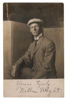 Lot #302 Wilbur Wright Signed Photograph