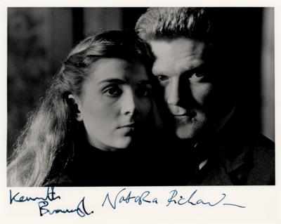 Lot #873 Natasha Richardson and Kenneth Branagh Signed Photograph - Image 1