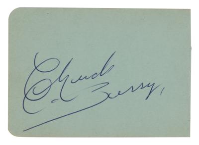 Lot #695 Chuck Berry Signature