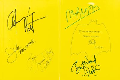 Lot #837 Bob Kane, Ray Bradbury, and Batman Cast Multi-Signed Book - Image 2