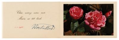Lot #112 Ho Chi Minh Signed New Year's Card