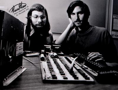 Lot #143 Apple: Wozniak and Wayne Signed Photograph