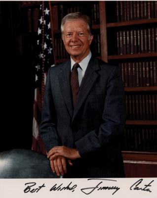 Lot #41 Jimmy Carter Signed Photograph - Image 1