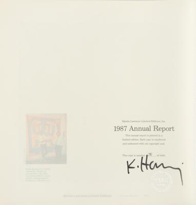 Lot #366 Keith Haring Signed Report - Image 2