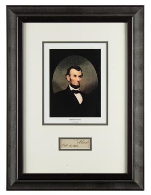 Lot #14 Abraham Lincoln Signature as President