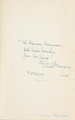 Lot #429 Ernest Hemingway Signed Book and Autograph Letter Signed - Image 2