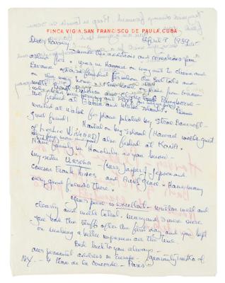 Lot #429 Ernest Hemingway Signed Book and Autograph Letter Signed - Image 4