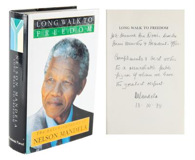 Lot #123 Nelson Mandela Signed Book