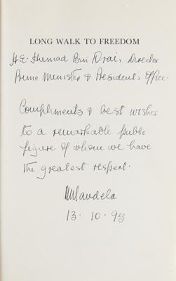 Lot #123 Nelson Mandela Signed Book - Image 2