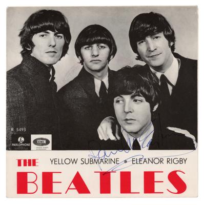 Lot #574 Beatles: Paul McCartney Signed 45 RPM Record Sleeve
