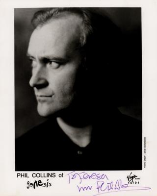 Lot #696 Phil Collins Signed Photograph