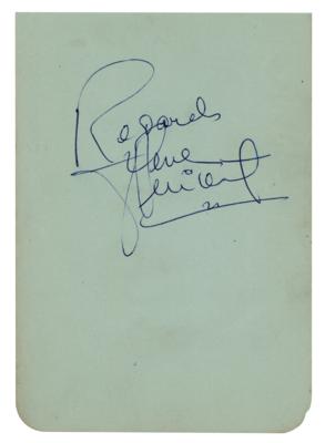 Lot #725 Gene Vincent Signature - Image 1