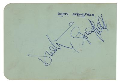 Lot #721 Dusty Springfield Signature - Image 1